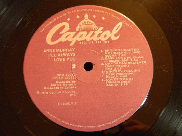 Anne Murray : I'll Always Love You (LP,Album,Club Edition)