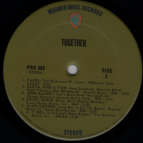 Various : Together (LP,Compilation,Stereo)