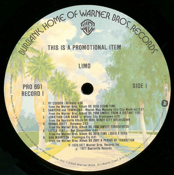 Various : Limo (LP,Compilation,Promo,Sampler,Stereo)