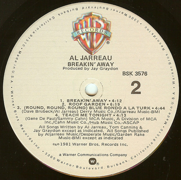 Al Jarreau : Breakin' Away (LP,Album)
