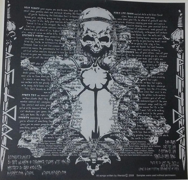 Wendol / Rebels Advocate : Wendol / Guns, Booze And The Bible - Split LP (LP)