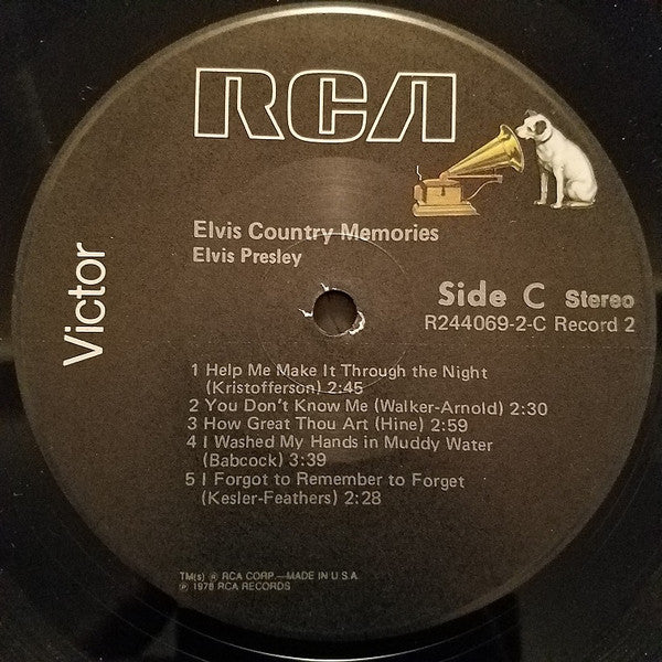 Elvis Presley : Country Memories (LP,Compilation,Club Edition)