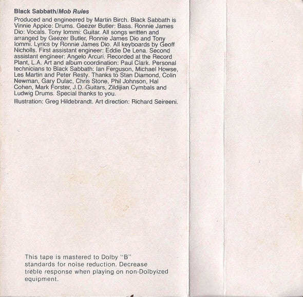 Black Sabbath : Mob Rules (Album,Club Edition)