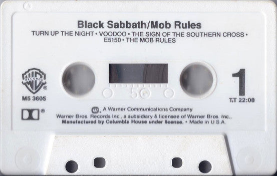 Black Sabbath : Mob Rules (Album,Club Edition)