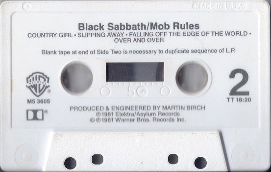 Black Sabbath : Mob Rules (Album,Club Edition)
