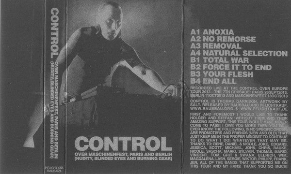 Control (3) : Over Maschinenfest, Paris And Berlin (Nudity, Blinded Eyes And Burning Gear) (Limited Edition,Album)