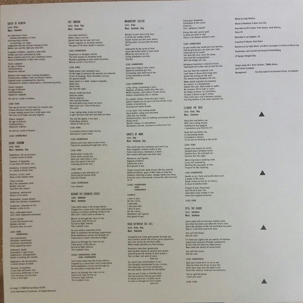 Slayer : South Of Heaven (LP,Album,Reissue,Remastered)