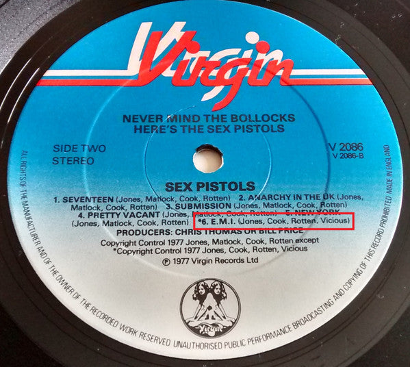 Sex Pistols : Never Mind The Bollocks Here's The Sex Pistols (LP,Album)