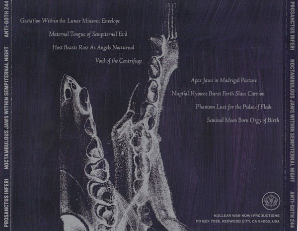 Prosanctus Inferi : Noctambulous Jaws Within Sempiternal Night (Album)