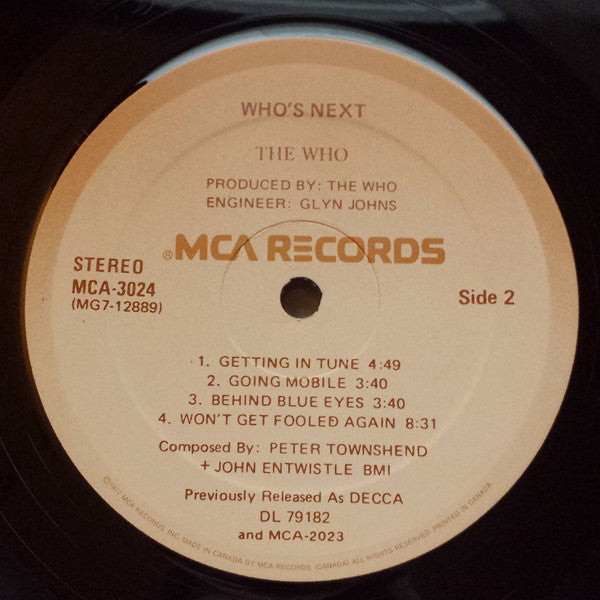 Who, The : Who's Next (LP,Album,Reissue)