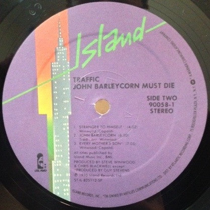 Traffic : John Barleycorn Must Die (LP,Album,Reissue,Stereo)