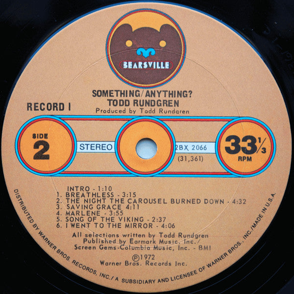 Todd Rundgren : Something / Anything? (LP,Album,Stereo)