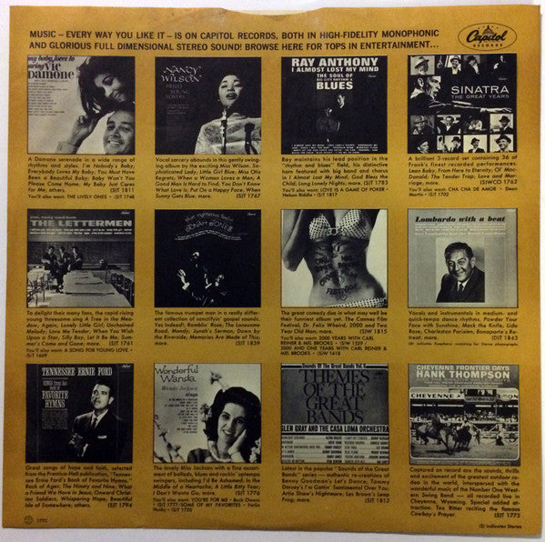 Lettermen, The : The Lettermen In Concert (LP,Mono)