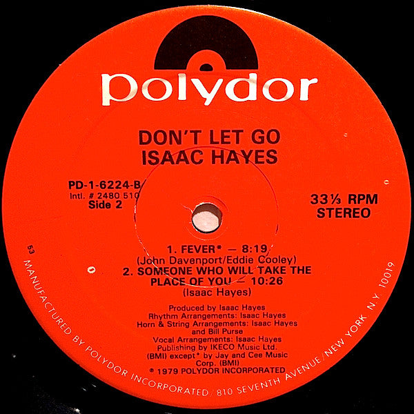 Isaac Hayes : Don't Let Go (LP,Album,Stereo)