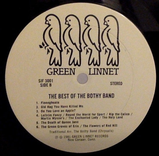 Bothy Band, The : The Best Of The Bothy Band (LP,Compilation,Stereo)