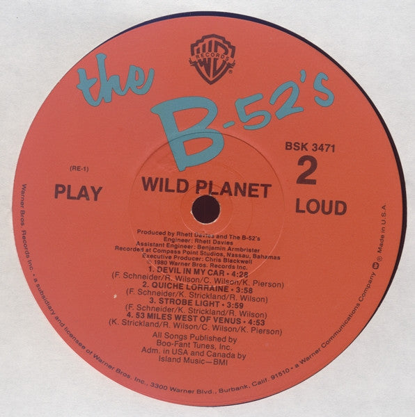 B-52's, The : Wild Planet (LP,Album)