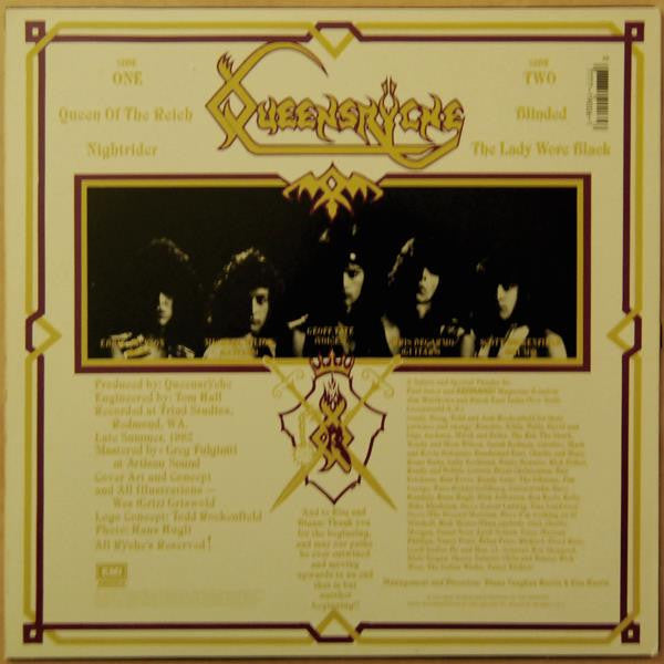 Queensrÿche : Queensrÿche (12",33 ⅓ RPM,EP,Reissue)