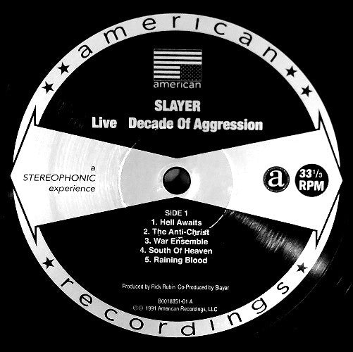 Slayer : Decade Of Aggression Live (LP,Album,Reissue,Remastered)