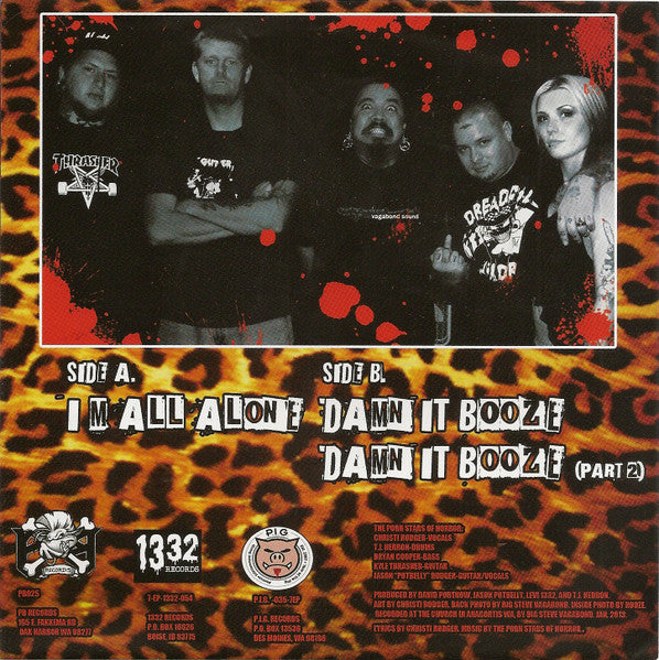 Porn Stars Of Horror, The : Damnit Booze! (7",45 RPM)