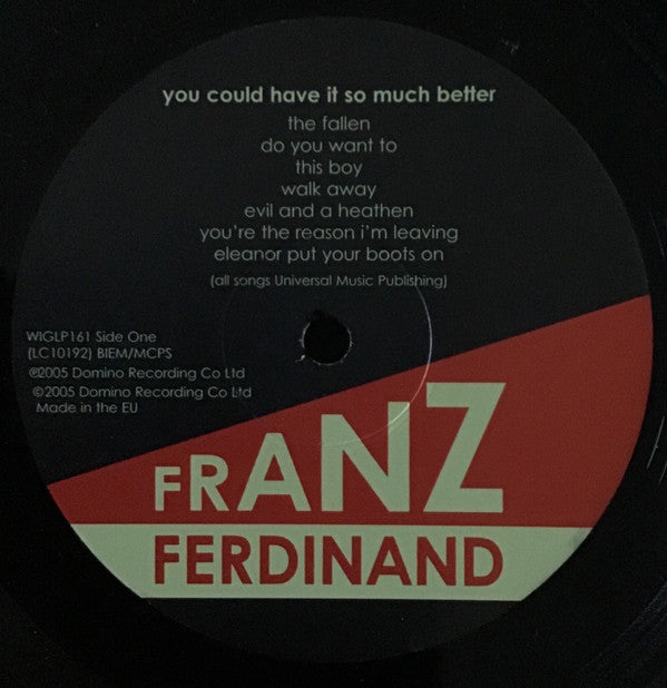 Franz Ferdinand : You Could Have It So Much Better (LP,Album)