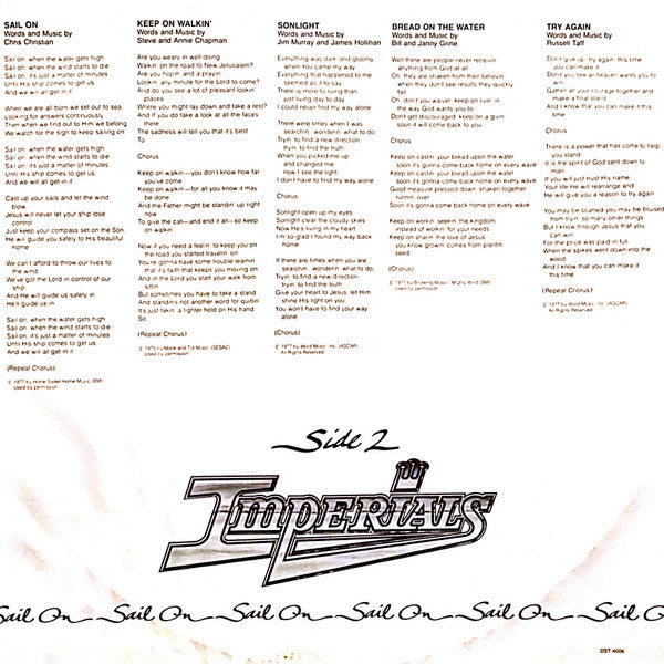 Imperials : Sail On (LP,Album)