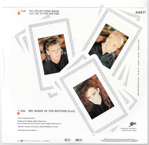 Dead Or Alive : My Heart Goes Bang (Get Me To The Doctor) (7",45 RPM,Single)