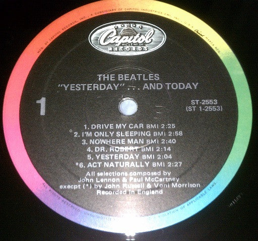 Beatles, The : Yesterday... And Today (LP,Album,Compilation,Mispress,Reissue,Mono)