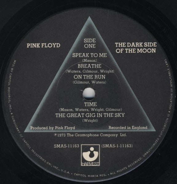 Pink Floyd : The Dark Side Of The Moon (LP,Album,Reissue)