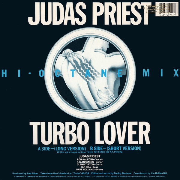 Judas Priest : Turbo Lover (Hi-Octane Mix) (12",33 ⅓ RPM,Stereo)