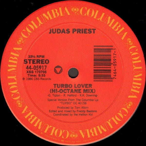 Judas Priest : Turbo Lover (Hi-Octane Mix) (12",33 ⅓ RPM,Stereo)
