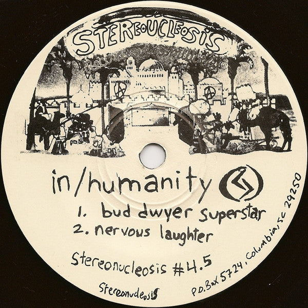 In/Humanity / Premonition (10) : Nervous Laughter 1/2 E.P. / Cuzzo (7",33 ⅓ RPM,EP,Repress)