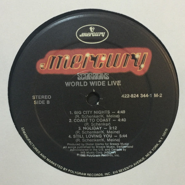 Scorpions : World Wide Live (LP,Album)
