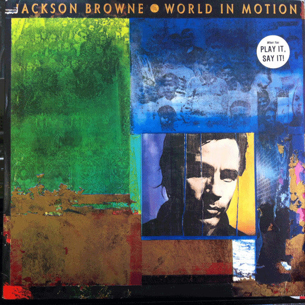 Jackson Browne : World In Motion (LP,Album,Promo,Stereo)
