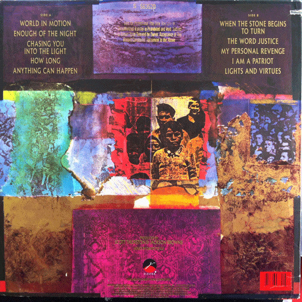 Jackson Browne : World In Motion (LP,Album,Promo,Stereo)