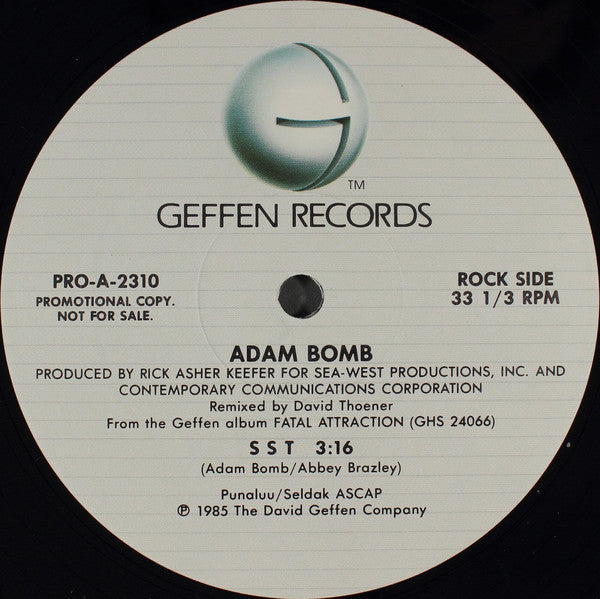 Adam Bomb : SST (12",33 ⅓ RPM,Promo)