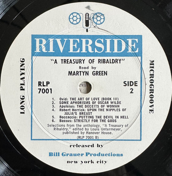 Martyn Green : A Treasury Of Ribaldry (LP)