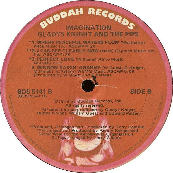 Gladys Knight And The Pips : Imagination (LP,Album,Stereo)