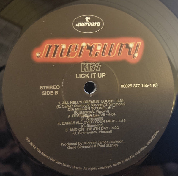 Kiss : Lick It Up (LP,Album,Reissue)