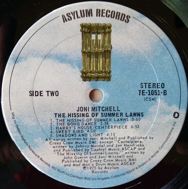 Joni Mitchell : The Hissing Of Summer Lawns (LP,Album)