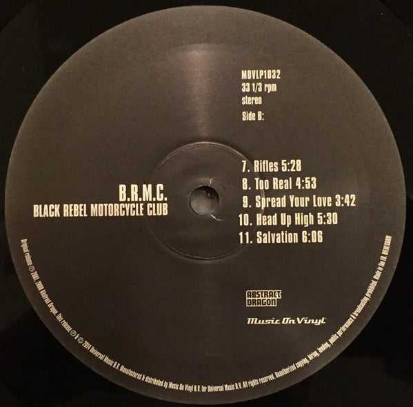 Black Rebel Motorcycle Club : B.R.M.C. (LP,Album)