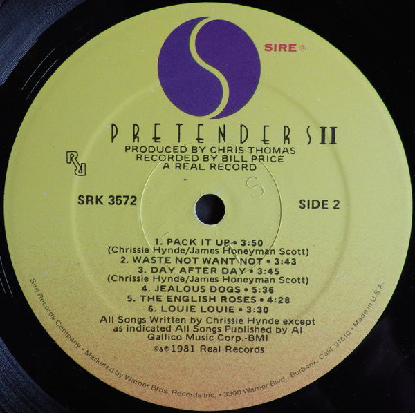 Pretenders, The : Pretenders II (LP,Album,Stereo)