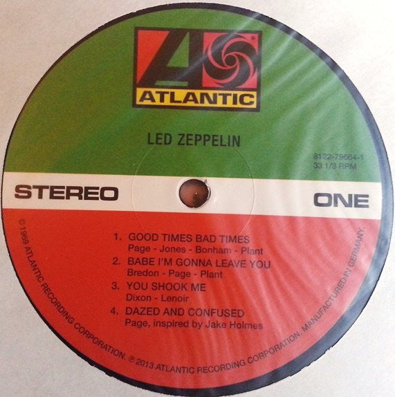 Led Zeppelin : Led Zeppelin (LP,Album,Reissue,Remastered)