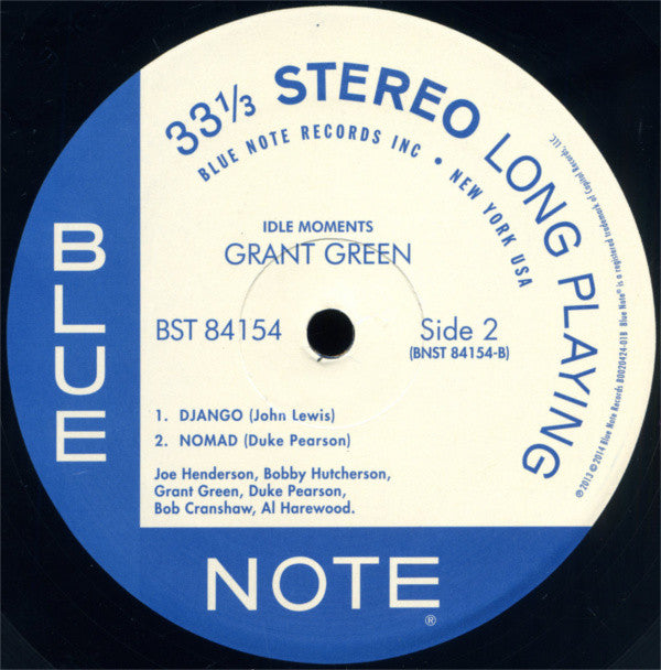 Grant Green : Idle Moments (LP,Album,Reissue,Remastered,Stereo)