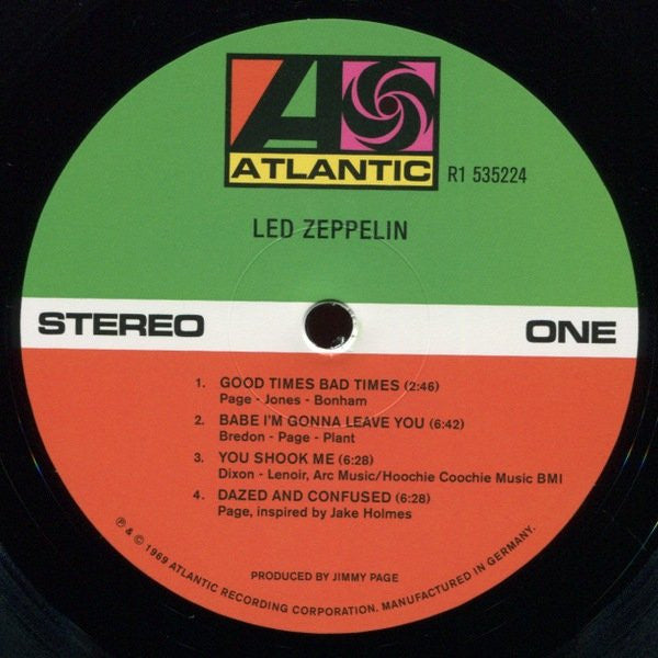 Led Zeppelin : Led Zeppelin (LP,Album,Reissue,Remastered,Stereo)
