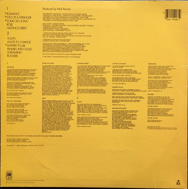 Payola$ : No Stranger To Danger (LP,Album)