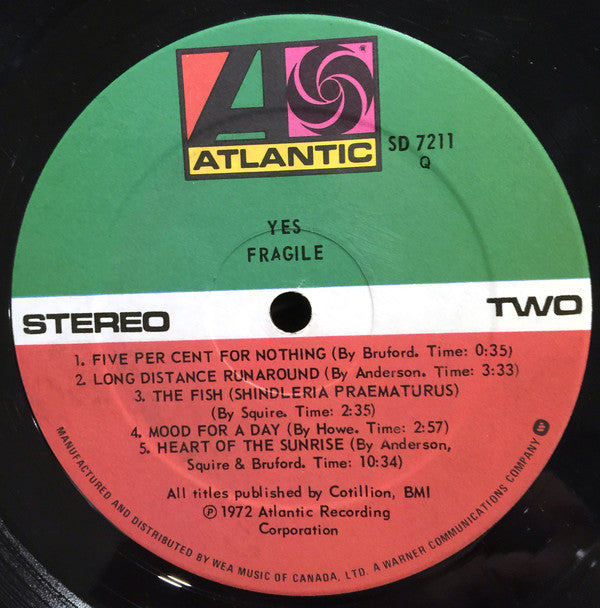 Yes : Fragile (LP,Album,Reissue)
