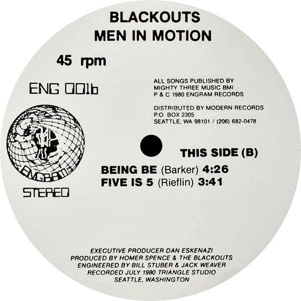 Blackouts, The : Men In Motion (12",EP)