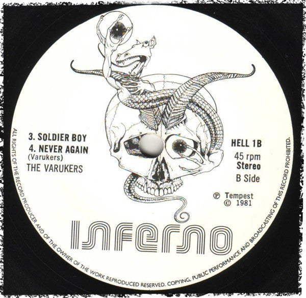Varukers, The : The Varukers E.P. (7",45 RPM,EP,Repress)