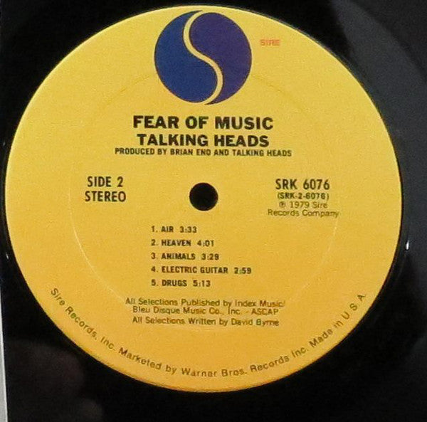 Talking Heads : Fear Of Music (LP,Album)