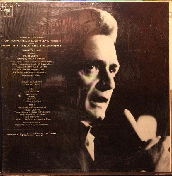 Johnny Cash Accompanied By Tennessee Three, The : I Walk The Line (Original Soundtrack Recording) (LP,Album)